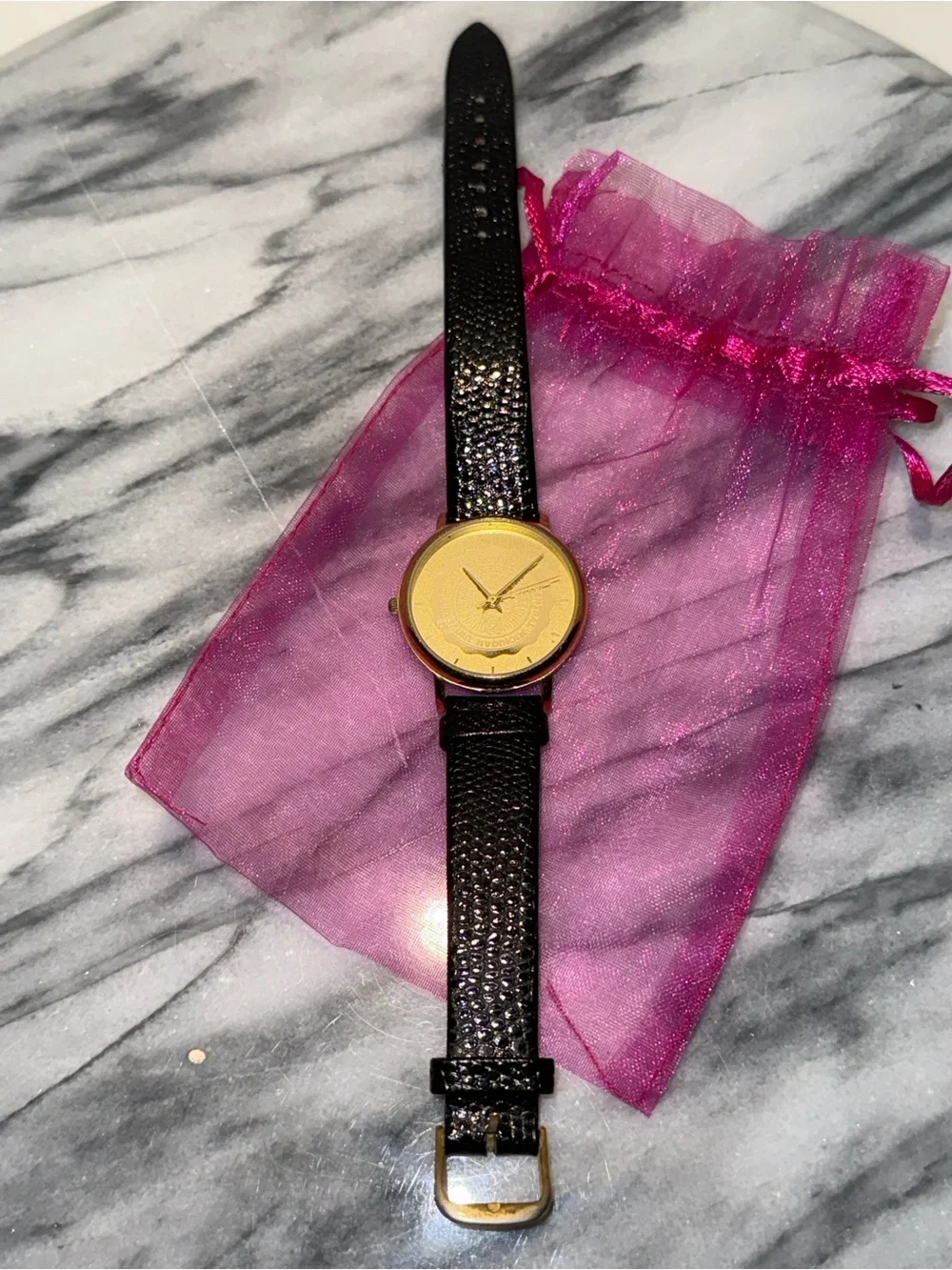 Central Michigan University Alumni Commemorative Women’s Gold Tone Watch New